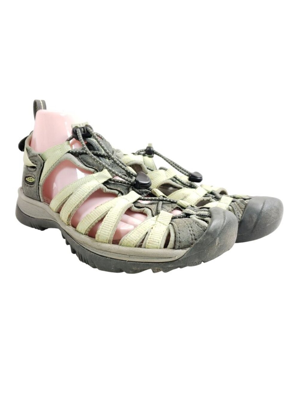 KEEN Womens Size 7.5 Sage Green Water Sandals Adjustable Bungee Closure